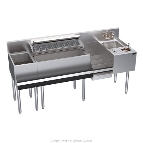 Krowne KR24-MX68A Underbar Ice Bin/Cocktail Station, Blender Station