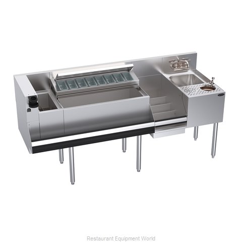 Krowne KR24-MX68B-10 Underbar Ice Bin/Cocktail Station, Blender Station