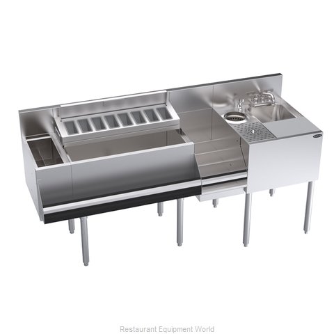 Krowne KR24-MX70-10 Underbar Ice Bin/Cocktail Station, Blender Station