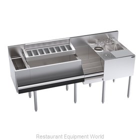 Krowne KR24-MX70-10 Underbar Ice Bin/Cocktail Station, Blender Station