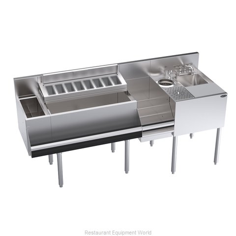 Krowne KR24-MX70 Underbar Ice Bin/Cocktail Station, Blender Station