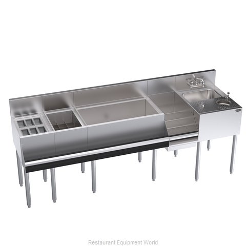 Krowne KR24-MX84-10 Underbar Ice Bin/Cocktail Station, Blender Station