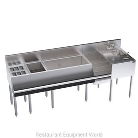 Krowne KR24-MX84-10 Underbar Ice Bin/Cocktail Station, Blender Station