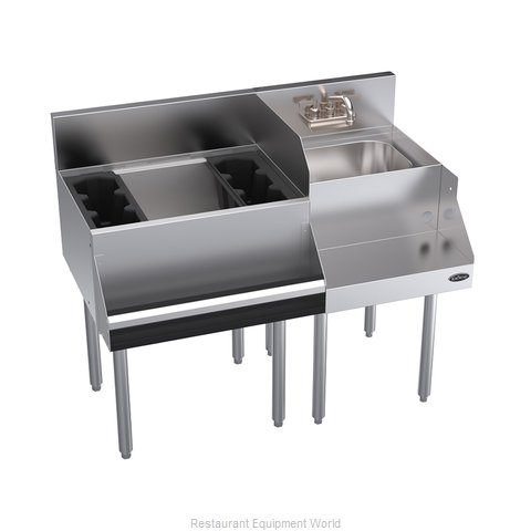 Krowne KR24-W42L-10 Underbar Ice Bin/Cocktail Station, Blender Station