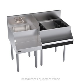 Krowne KR24-W42R-10 Underbar Ice Bin/Cocktail Station, Blender Station