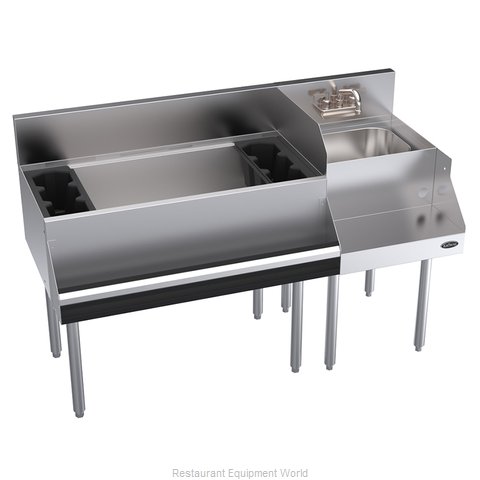 Krowne KR24-W54L-10 Underbar Ice Bin/Cocktail Station, Blender Station