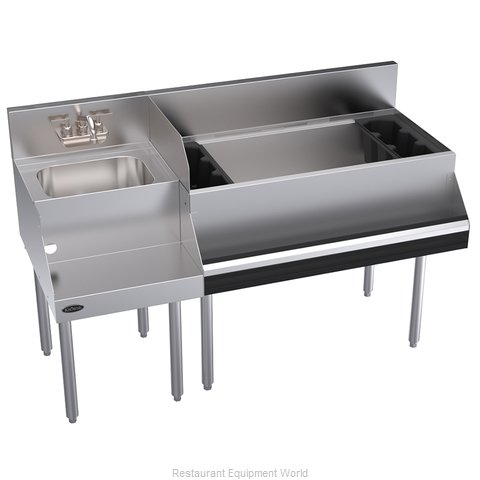 Krowne KR24-W54R-10 Underbar Ice Bin/Cocktail Station, Blender Station