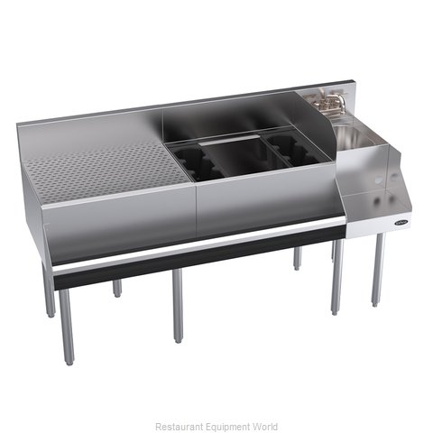 Krowne KR24-W60A-10 Underbar Ice Bin/Cocktail Station, Blender Station