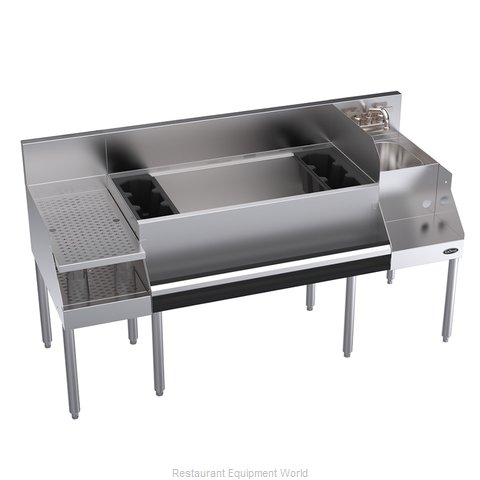 Krowne KR24-W60B-10 Underbar Ice Bin/Cocktail Station, Blender Station