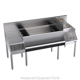 Krowne KR24-W60B-10 Underbar Ice Bin/Cocktail Station, Blender Station