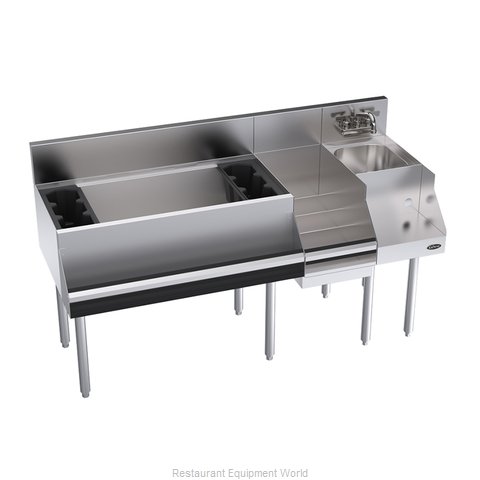 Krowne KR24-W60D-10 Underbar Ice Bin/Cocktail Station, Blender Station