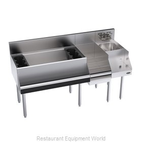 Krowne KR24-W60D-10 Underbar Ice Bin/Cocktail Station, Blender Station