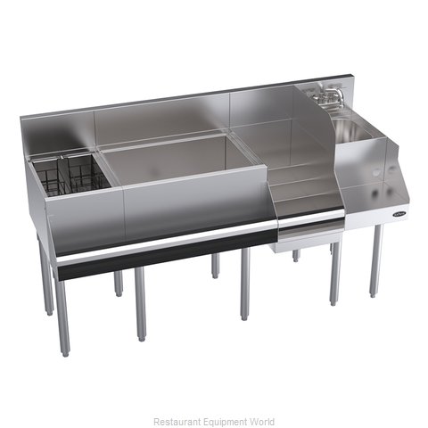 Krowne KR24-W60E-10 Underbar Ice Bin/Cocktail Station, Blender Station