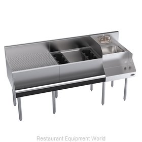 Krowne KR24-W66A-10 Underbar Ice Bin/Cocktail Station, Blender Station