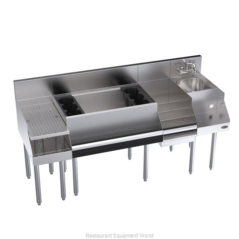 Krowne KR24-W66C-10 Underbar Ice Bin/Cocktail Station, Blender Station