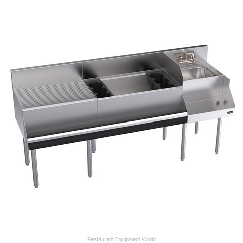 Krowne KR24-W72A-10 Underbar Ice Bin/Cocktail Station, Blender Station