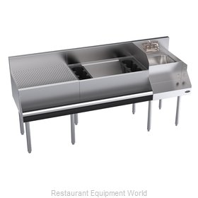 Krowne KR24-W72A-10 Underbar Ice Bin/Cocktail Station, Blender Station