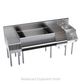 Krowne KR24-W72C-10 Underbar Ice Bin/Cocktail Station, Blender Station