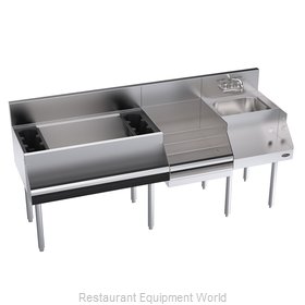 Krowne KR24-W72D-10 Underbar Ice Bin/Cocktail Station, Blender Station