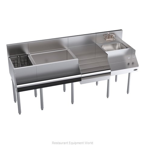 Krowne KR24-W72E-10 Underbar Ice Bin/Cocktail Station, Blender Station