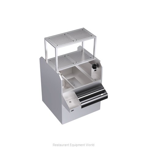 Krowne KRPT-36RP-10 Underbar Ice Bin/Cocktail Station, Pass-Thru Combo