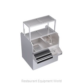 Krowne KRPT-42LP-10 Underbar Ice Bin/Cocktail Station, Pass-Thru Combo