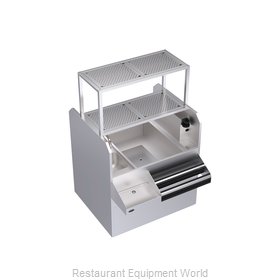 Krowne KRPT-42RP-10 Underbar Ice Bin/Cocktail Station, Pass-Thru Combo