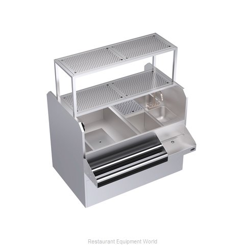 Krowne KRPT-54BLP-10 Underbar Ice Bin/Cocktail Station, Pass-Thru Combo