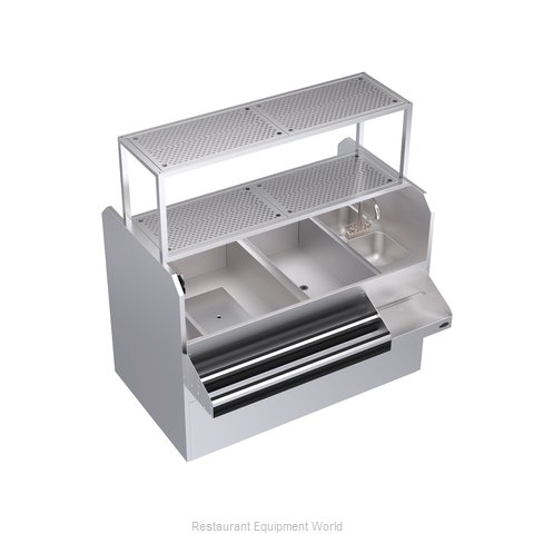 Krowne KRPT-60LP-10 Underbar Ice Bin/Cocktail Station, Pass-Thru Combo