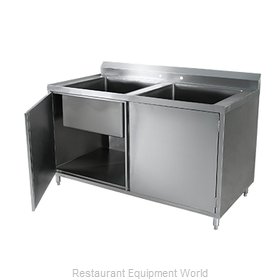 Klinger's Trading Inc. CAB-3060 Sink, (2) Two Compartment