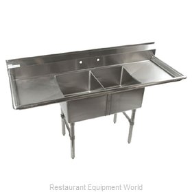 Klinger's Trading Inc. ECS22D Sink, (2) Two Compartment