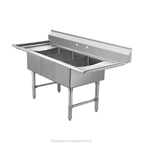 Klinger's Trading Inc. ECS3SM-2D Sink, (3) Three Compartment