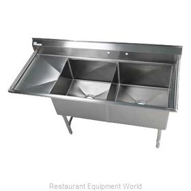 Klinger's Trading Inc. EIT2DL Sink, (2) Two Compartment