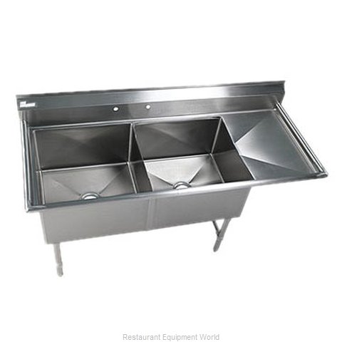 Klinger's Trading Inc. EIT2DR Sink, (2) Two Compartment