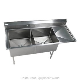 Klinger's Trading Inc. EIT2DR Sink, (2) Two Compartment