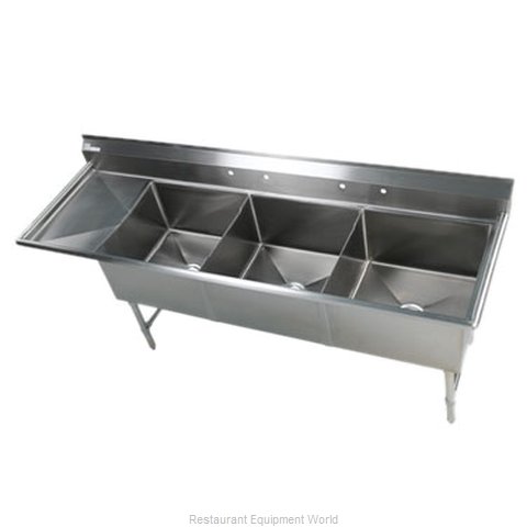 Klinger's Trading Inc. EIT3DL Sink, (3) Three Compartment