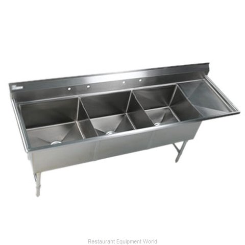 Klinger's Trading Inc. EIT3DR Sink, (3) Three Compartment