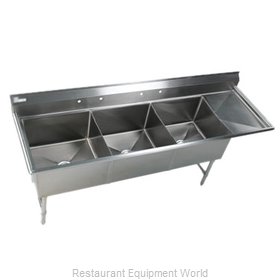 Klinger's Trading Inc. EIT3DR Sink, (3) Three Compartment