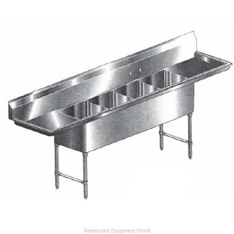 Klinger's Trading Inc. HDS42D Sink, (4) Four Compartment