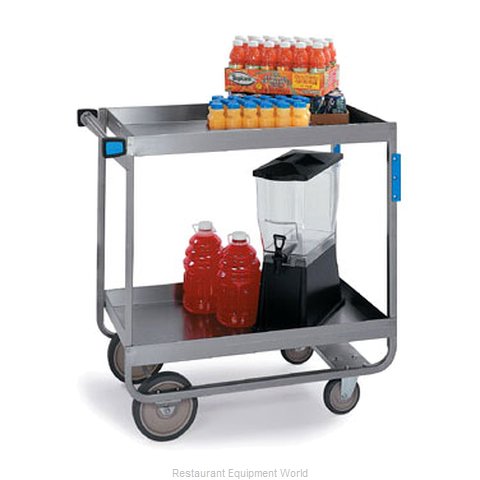 Lakeside 510 Stainless Steel Utility Cart, NSF, 2 Shelf: 15-1/2 x 24,  Heavy-Duty 700-Lb. Capacity