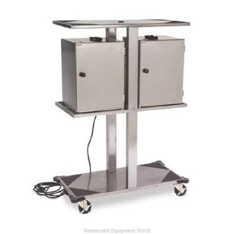 Lakeside 696 Rack, Hand Lift Cabinet Transport Cart