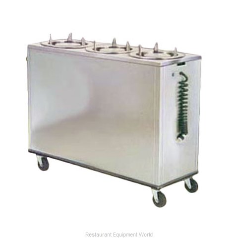 Lakeside 991 Mobile Plate Dispenser, Non-Heated, Adjust-a-Fit