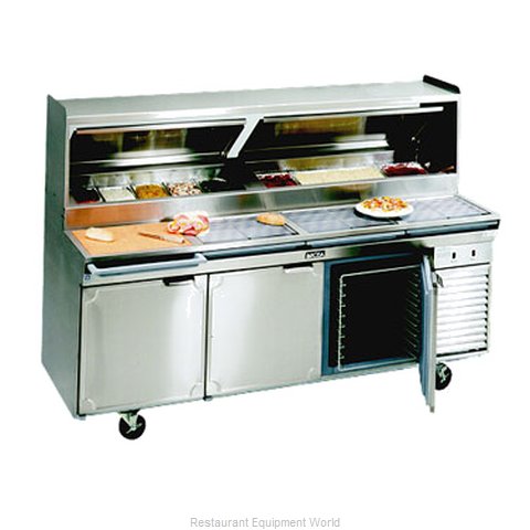 Larosa 2586-PTB Refrigerated Counter, Pizza Prep Table