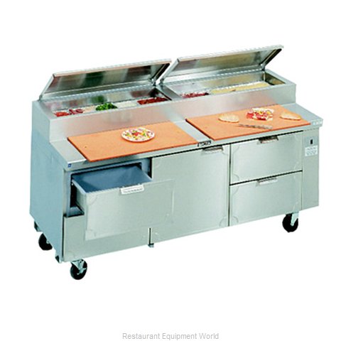 Larosa L-15148-32 Refrigerated Counter, Pizza Prep Table