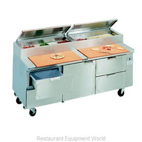 Larosa L-15184-28 Refrigerated Counter, Pizza Prep Table