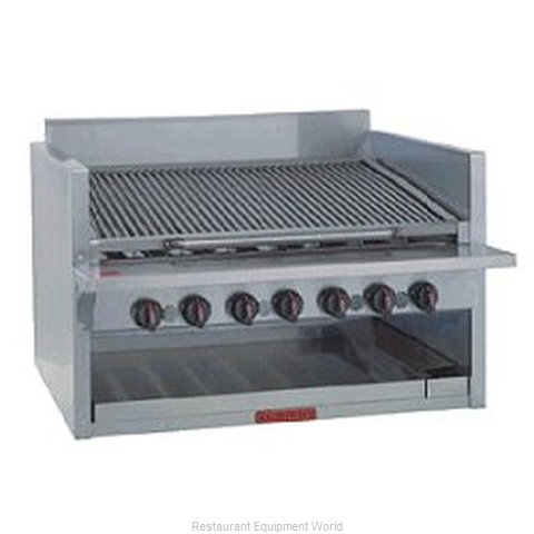 MagiKitch'N CM-RMB-624 17 High Counter Model Radiant Style Charbroiler