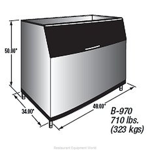 Manitowoc B-970 710 Lb Ice Storage Bin