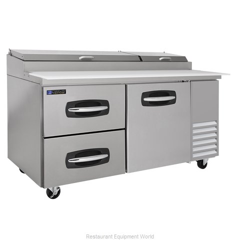 Master-Bilt MBPT67-003 Refrigerated Counter, Pizza Prep Table (Magnified)