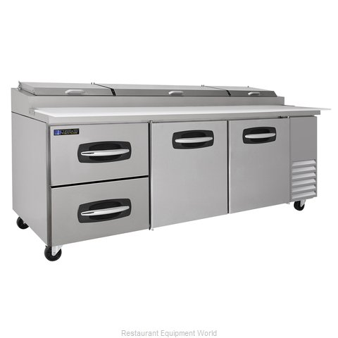Master-Bilt MBPT93-003 Refrigerated Counter, Pizza Prep Table (Magnified)