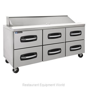 Master-Bilt MBSP72-18A-001 Refrigerated Counter, Sandwich / Salad Top